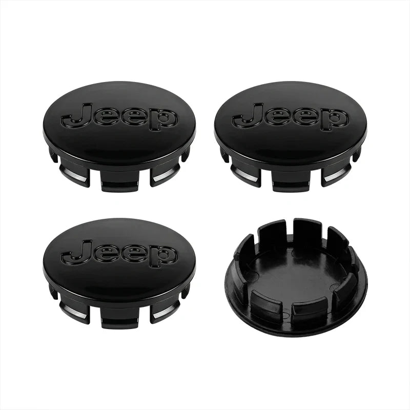 4Pcs/set 56mm Anti-Rust Snap-On Wheel Center Hub Caps Center Covers for Jeep Renegade Compass Wrangler JK Patriot Grand Cherokee