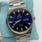 Orient Watch Mechanical Wristwatch Japanese Movement Stainless Steel Bracelet Folding Clasp with Luminescent