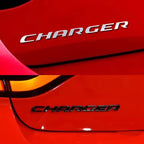 1PC 3D ABS Car Letter Logo Sticker Tail Bumper Badge Auto Rear Trunk Emblem Decals Accessories For Dodge Charger Caliber Journey