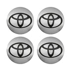 4pcs 56mm Car Styling Wheel Center Hub Caps Stickers Badge Emblem Decoration Decal For Toyota Corolla Auris Yaris CHR Rav4 Hilux