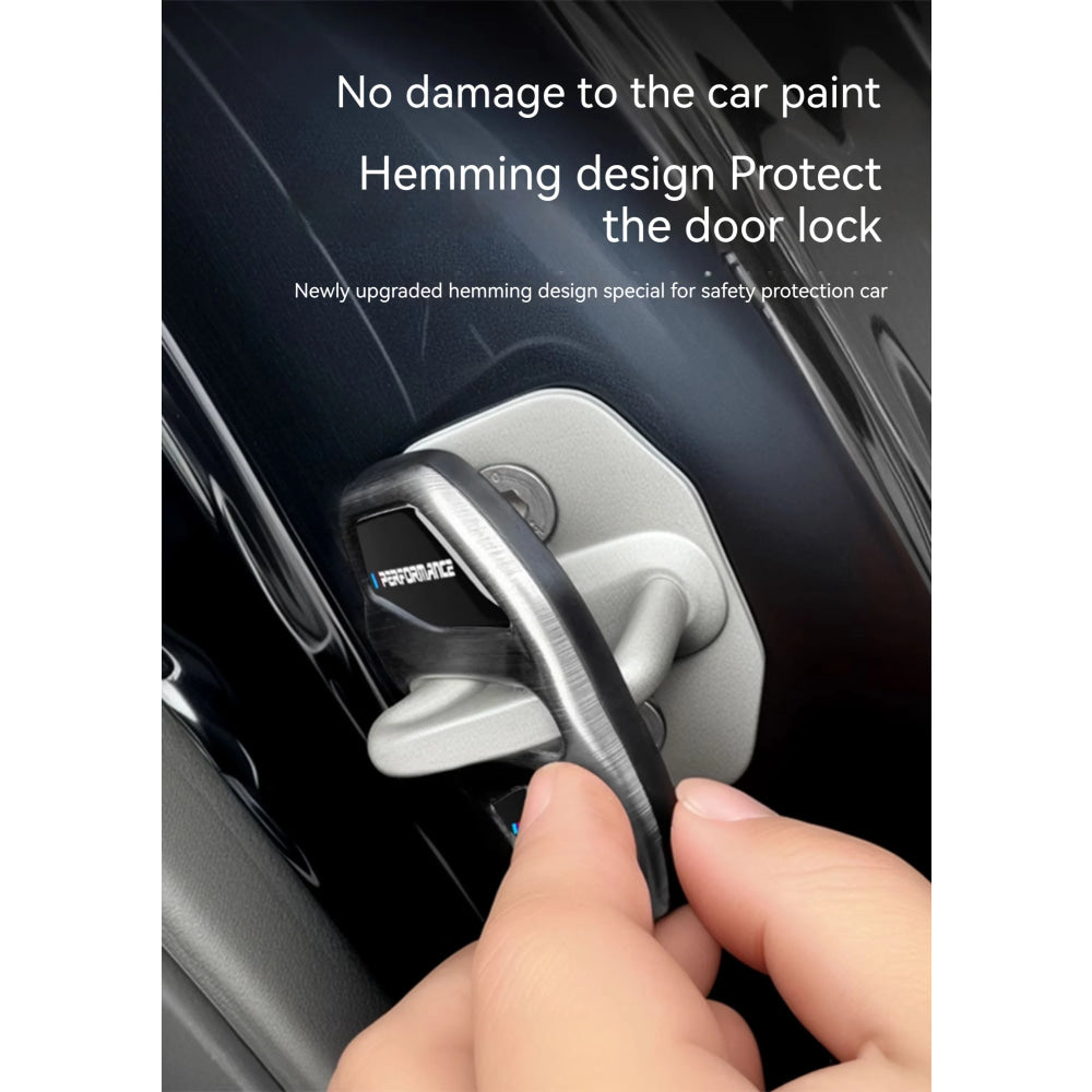 4pcs Car Door Lock Cover For BMW3 5Series X1X3X4X5 G01 G20 G32 F48 G45 G02 F15 G05 G07 G60 Anti Rust Protective Trim accessories