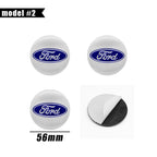 4Pc 65mm 60mm 56mm Car Wheel Center Hub Cap Cover Badge Stickers For Ford F150 Focus Ranger Fiesta Transit Mustang Mondeo Fusion