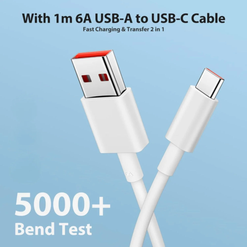 Cargador de pared ultrarrápido para Xiaomi, Cable USB tipo C, 6A, 67W, UE, 11, 12 Lite, 13T, Redmi Note 10, 11T, 12T, 13, POCO F4, F5, X4, X5 Pro, 1m, 2m