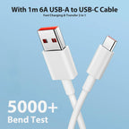 Cargador de pared ultrarrápido para Xiaomi, Cable USB tipo C, 6A, 67W, UE, 11, 12 Lite, 13T, Redmi Note 10, 11T, 12T, 13, POCO F4, F5, X4, X5 Pro, 1m, 2m