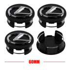 4Pc 56/60mm Logo Hub Caps Car Wheel Center Cover For Lexus CT200h NX300h RX300 RX330 F Sport IS RX NX ES LS GS UX LX LC RC GC GX