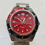 Orient Diver Automatic Watch Blue Dial Blue Bezel 200M Waterproof Day-Date Steel Band Luminous Markers Men's Sport Wristwatch