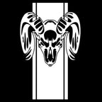 Ram Skull Stripe Waterproof Vinyl Truck Stickers Tailgate Decals Fit Dodge Ram 1500 2500 3500 Rebel Mopar Exterior Decor