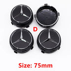 Car Wheel Center Hub Caps 75mm ABS Replacement For Mercedes AMG G Class G63 G500 Modified Styling Accessories Part A0004000900