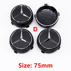 Car Wheel Center Hub Caps 75mm ABS Replacement For Mercedes AMG G Class G63 G500 Modified Styling Accessories Part A0004000900