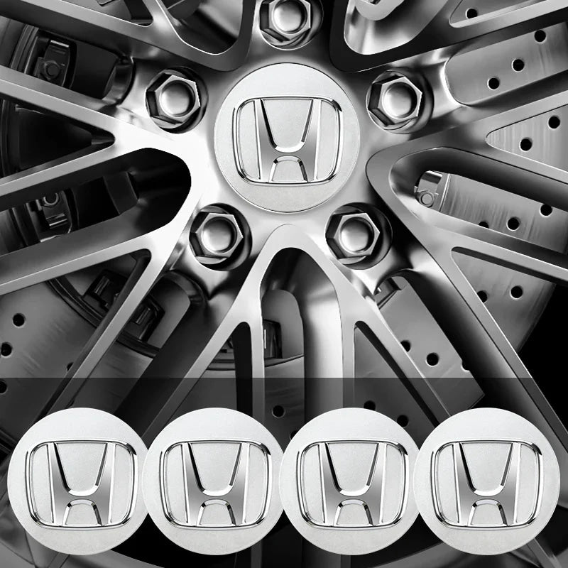 ABS Wheel Center Cap Wheels Tyre Car Wheel Center Cap Set Vehicles Cover For Honda Civic Fit Jazz Accord Pilot CRV Odyssey