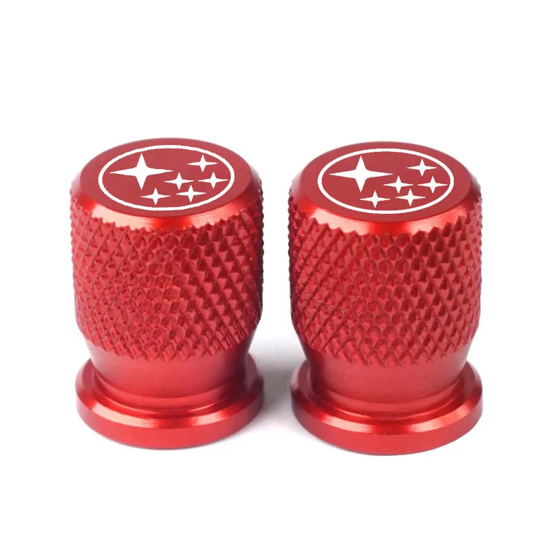 Wheel Tire Valves Tyre Stem for Subaru Impreza Forester Tribeca XV BRZ Air Caps car+accessories interior sticker decor styling