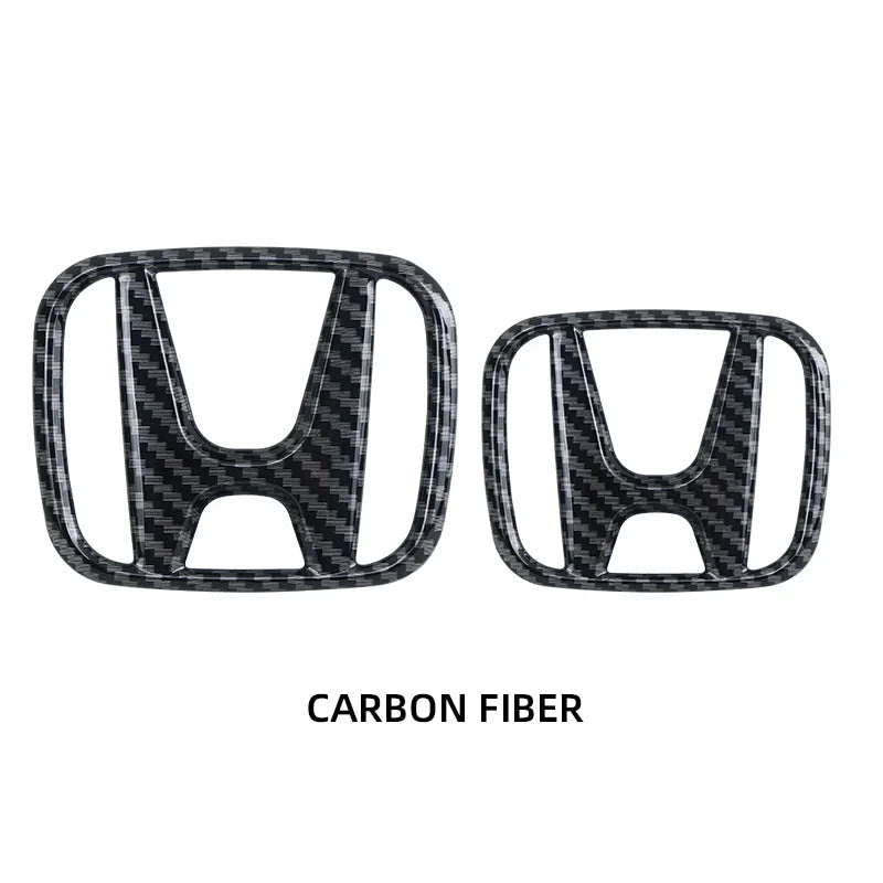 3D ABS Car Emblem Front Head Grill Hood Bonnet Emblem Rear Tail Bumper For Honda Civic 2006-2015 8th 9th 9.5th generation Civic