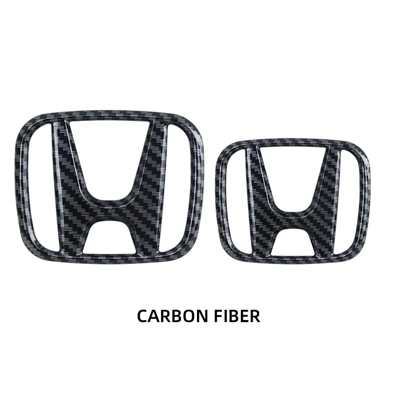 3D ABS Car Emblem Front Head Grill Hood Bonnet Emblem Rear Tail Bumper For Honda Civic 2006-2015 8th 9th 9.5th generation Civic