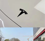 metal For Tesla- Car Front Emblem Rear Trunk Emblem Suitable for Model 3 Mode Y logo replacement rear and rear logos blackening