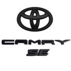 3pcs ABS Overlay logo for Toyota 2018-2024 Camry modified three-dimensional covering 3D SE XSE trunk sticker car accessories