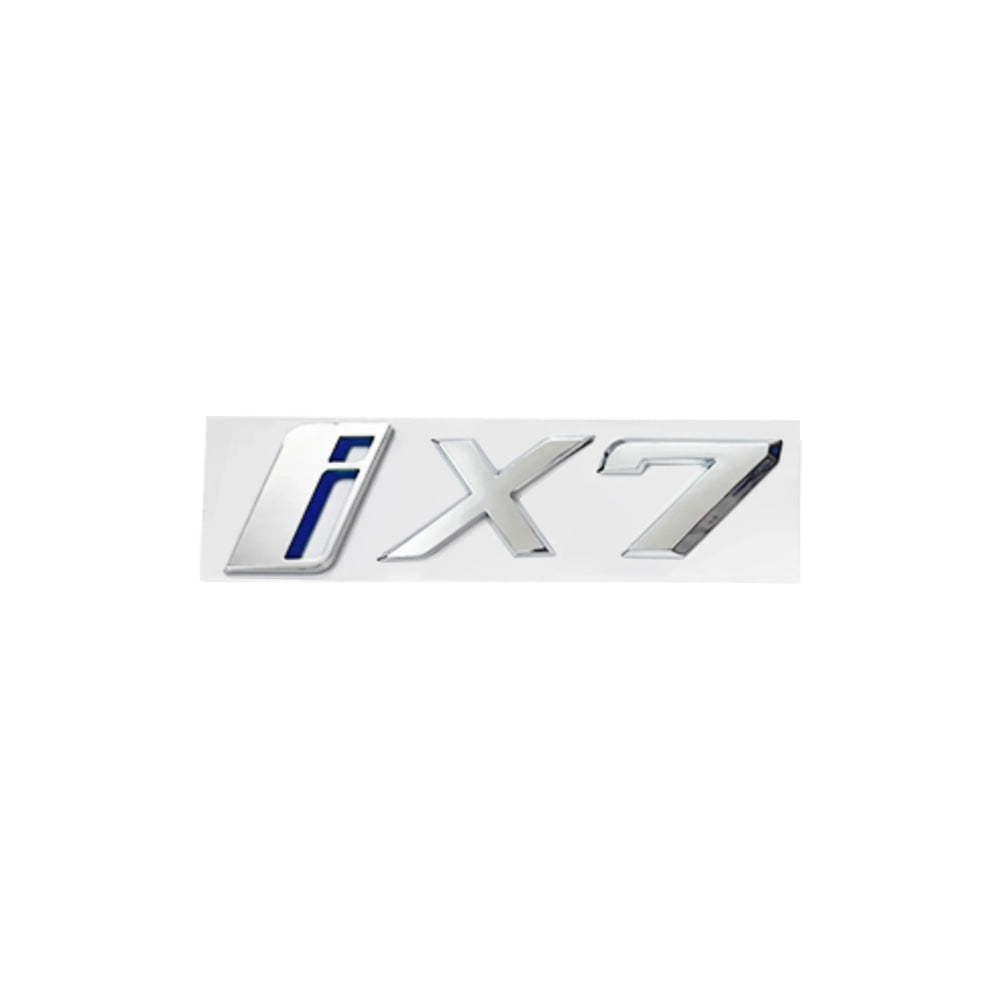 New Rear Trunk Emblem iX i3 i4 i7 iX3 iX4 iX7 Letters Sticker for BMW X1 X3 X4 X5 X7 Car Badge Decal Auto Exterior Accessories