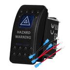 12v/24v Blue Led Light 5 Pin On Off SPST Rocker Switch 7 Pin On Off On ARB Carling Style Car Boat Waterproof Push Switch