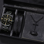 Reloj de pulsera de cuarzo con calendario de lujo de acero inoxidable a la moda para hombre, relojes de negocios para hombre, reloj Montre Homme