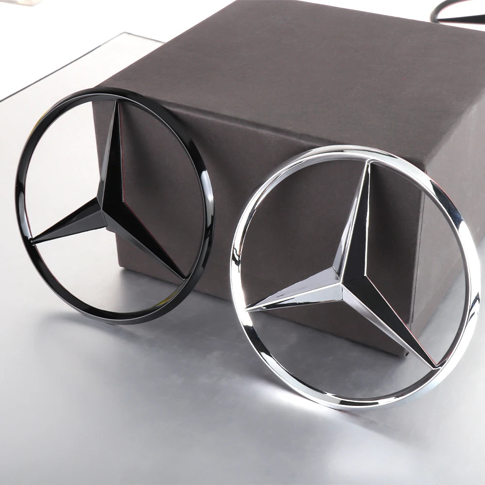 1PCS 70mm Metal Car Engine Emblem Hood Decoration Stickers Accessories for Mercedes Benz AMG W204 W205 W211 CLS CLA Smart Fortwo