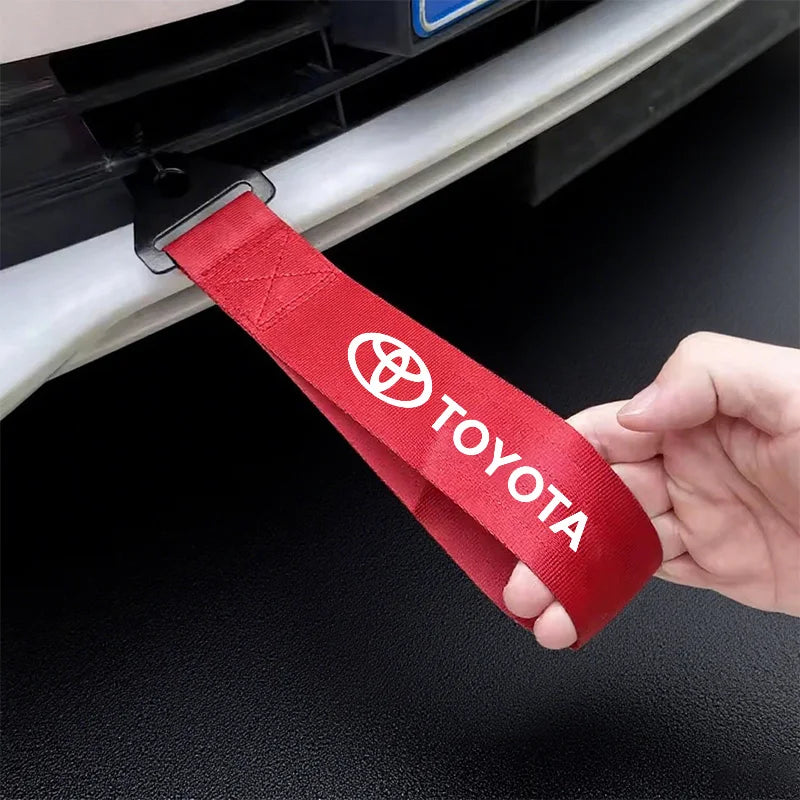 Car Tow Rope Trailer Racing Strap Auto Accessories For Toyota Hilux Aygo Yaris Ractis Corolla Camry CHR Auris Tacoma Cruiser TRD