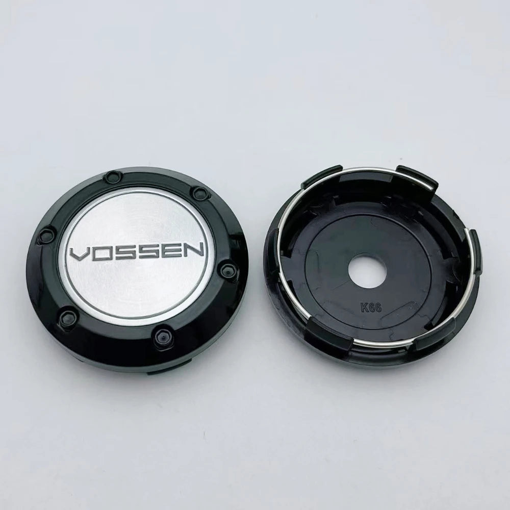 4pcs/Set 66MM 62MM VOSSEN Logo Emblem Badge Car Wheel Center Caps Rim Hubcap Wheel Hub Center Dust Cover Replace Car Accessories