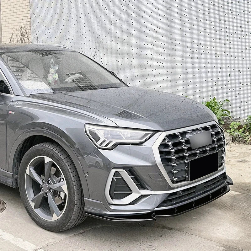 For Audi Q3 F3 Sline 2019 2020 2021 2022 2023 2024 Car Front Bumper Lip Spoiler Lower Diffuser Splitter Body Kits