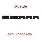 SIERRA new old style letter car stickers for Chevrolet GMC sierra rear trunk tail logo door labels modified Accessories decals
