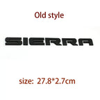 SIERRA new old style letter car stickers for Chevrolet GMC sierra rear trunk tail logo door labels modified Accessories decals