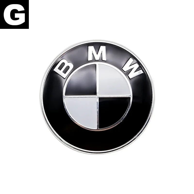 Carbon Fiber 50th Anniversary Front Rear Logo Kit for BMW 82mm 74mm Badge F30 F10 E46 E90  2-Pin Base DIY Replacement Decor Set
