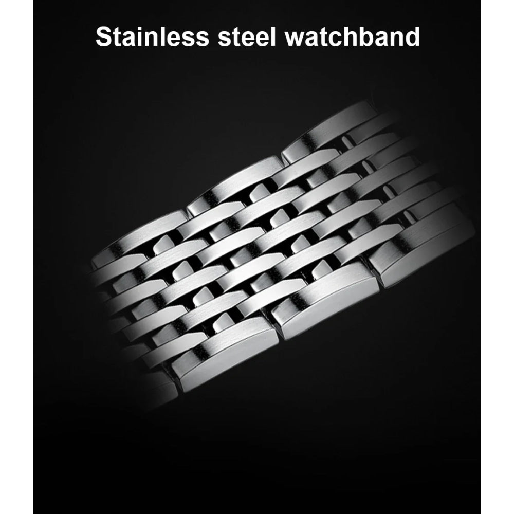 Mens Fashion Mechanical Watches Business Automatic Wristwatch Stainless Steel Luminous Designer Clock Reojes De Hombre New 2023