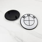 2pcs 74mm 82mm Car Front Hood Bonnet Emblem Rear Trunk Badge For BMW E30 E36 F34 F23 G14 G20 G30 X1 X2 X3 X5 M1 M2 Accessories