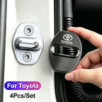 4PCS Car Door Lock Cover Stainless Steel Protection Accessories For Toyota Hilux Scion CHR Rav4 Tacoma Raize Fortuner Prado Voxy