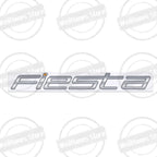 Metal 3D For Ford Fiesta Edge Badge Letter Logo Car Rear Trunk Body Sticker Emblem Glossy Black Accessories