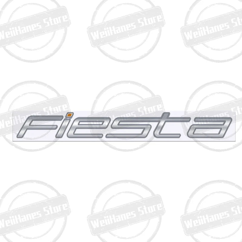 Metal 3D For Ford Fiesta Edge Badge Letter Logo Car Rear Trunk Body Sticker Emblem Glossy Black Accessories
