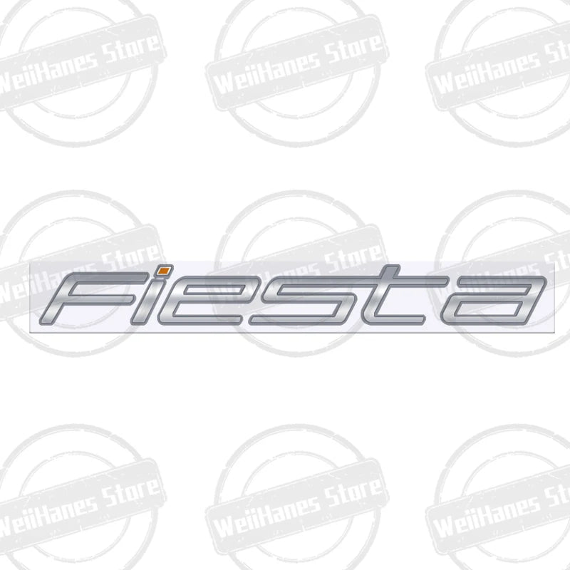 Metal 3D For Ford Fiesta Edge Badge Letter Logo Car Rear Trunk Body Sticker Emblem Glossy Black Accessories