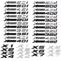 3D Xdrive 20d 30d 35d 40d 50d 20i 25i 30i Car Fender Emblem Trunk Badge Sticker For BMW  X1 X3 X4 X5 X6 X7 Logo Accessories