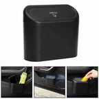 Universal Organizer Car Clamshell Trash Bin Hanging Vehicle Garbage Dust Case Storage Box Black ABS Square Pressing Trash Can 6P