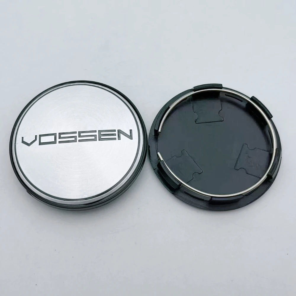 4pcs/set 68mm ( Clips 62mm ) Car Wheel Center Caps Rim Hub Dust Cover Wheel Hubcaps Vossen Logo Emblem Badge Car Accessories