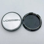 4pcs/set 68mm ( Clips 62mm ) Car Wheel Center Caps Rim Hub Dust Cover Wheel Hubcaps Vossen Logo Emblem Badge Car Accessories