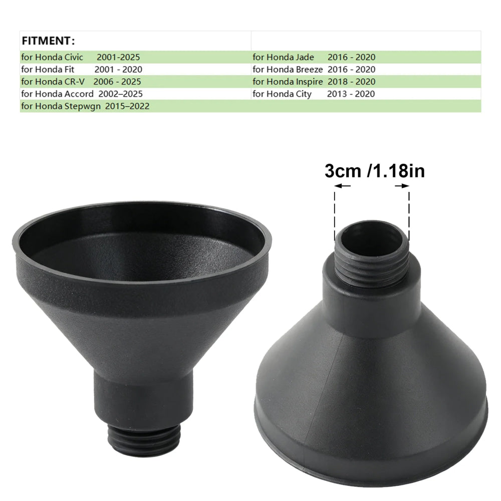 Car Engine Oil Funnel Filler No-Spill For Honda Civic Accord 2002-2025 For CR-V Fit Jade City For Stepwgn Oil Change Funnel