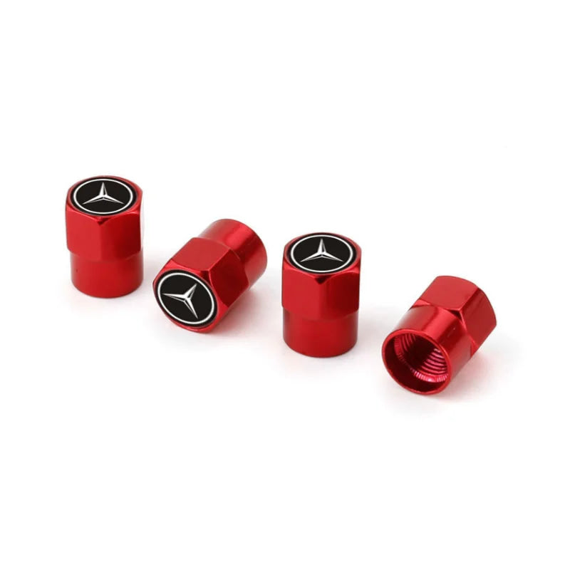 Car Tire Valve caps Emblem metal sticker For Mercedes Benz W203 W204 W168 GLC GLE CLA accessories Interior Mouldings YZQMM-BENC