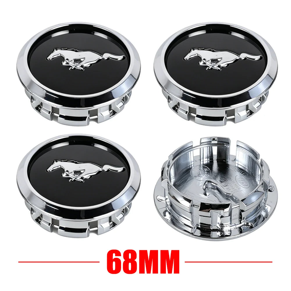4Pcs 68mm Original Car Wheel Center Hub Caps Covers Hubcap accessories For Ford Focus Mustang Fiesta Mondeo Kuga Transit Escape