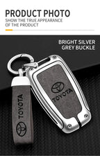 Car Key Case Bag Cover Shell For Toyota CHR Prado 2017 2018 Prius Camry Corolla RAV4 2017 2018 2019 2020 Protector Accessories