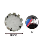 ABS 4Pcs 68mm 56mm For Bmw Performance E36 F20 E46 E39 E38 E90 E87 M pendant Accessories Car Wheel Center Hub Caps Cover