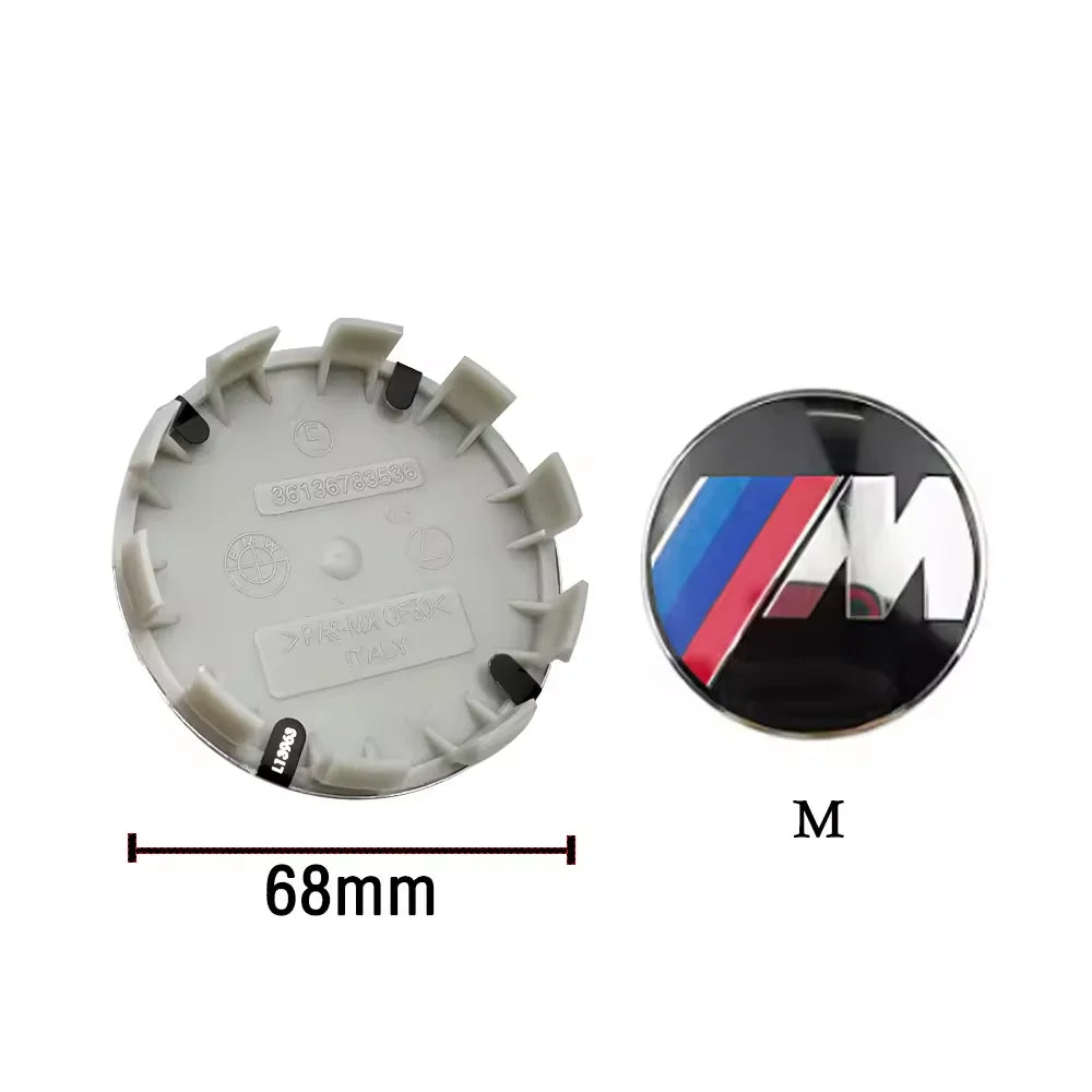 ABS 4Pcs 68mm 56mm For Bmw Performance E36 F20 E46 E39 E38 E90 E87 M pendant Accessories Car Wheel Center Hub Caps Cover