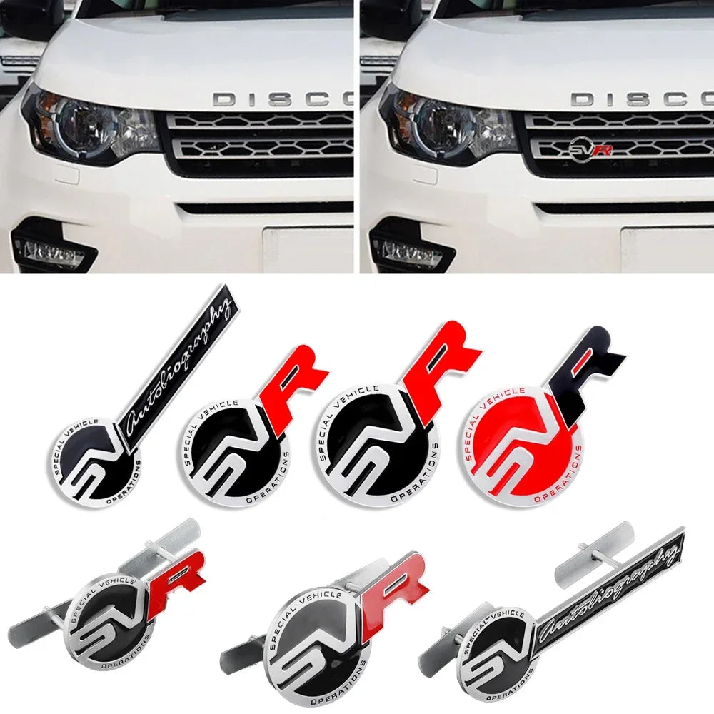 Car Front Grille Emblem Sticker Auto Accessories For Landrover SVR Vogue Velar Evoque Discovery Range Rover  L551 P250 P300 L405