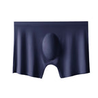 Men's Summer Ice Silk Boxers Briefs Underwear Lingerie Underpants Shorts Ultra-thin Breathable Sexy Seamless Panties