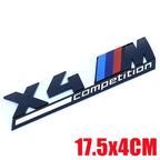 1PCS Car Stickers Car Trunk Sticker Car Badge For BMW X3 X4 F25 F26 G01 G02 X5 G05 X6 F15 F16 E70 E71 M Competition