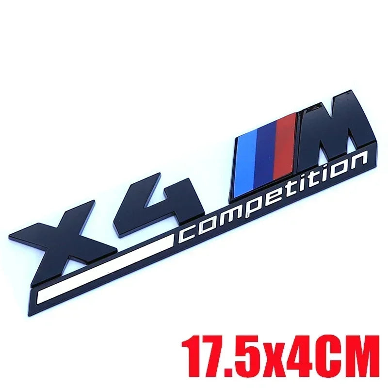 1PCS Car Stickers Car Trunk Sticker Car Badge For BMW X3 X4 F25 F26 G01 G02 X5 G05 X6 F15 F16 E70 E71 M Competition