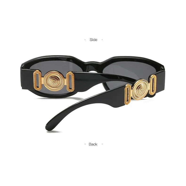 Vintage Square Luxury Small Frame Sunglasses Men Women Rectangle Brand Design Fashion Square Sun Glasses Shades Vintage Glasses